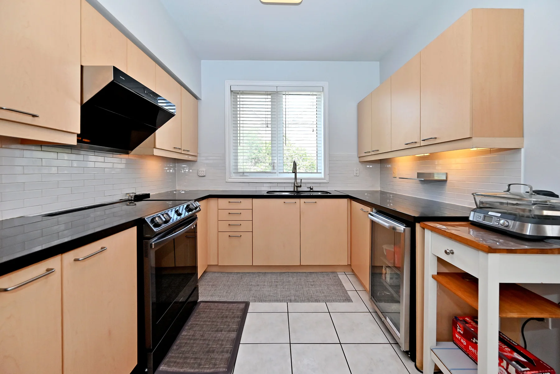 Bright kitchen with generous storage